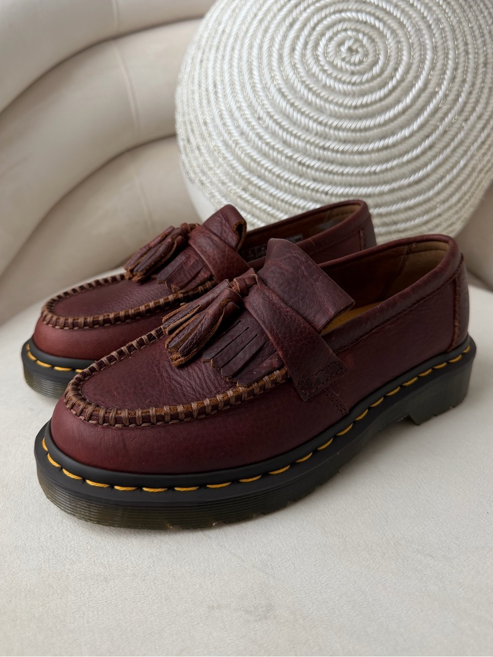 Dr. Martens Men’s Burgundy Tassel Loafers
